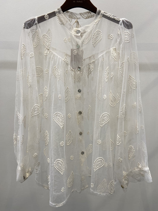 Skjorte i Off white fra Marta du Château
