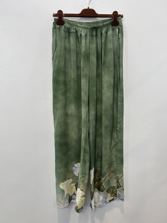Bukser i Grøn mønstret fra Marta du Château