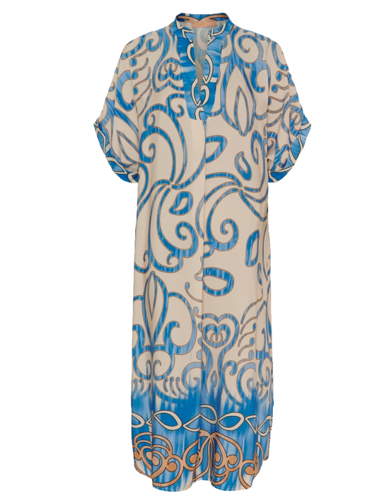 Kjole i Blå mønstret fra Marta du Château