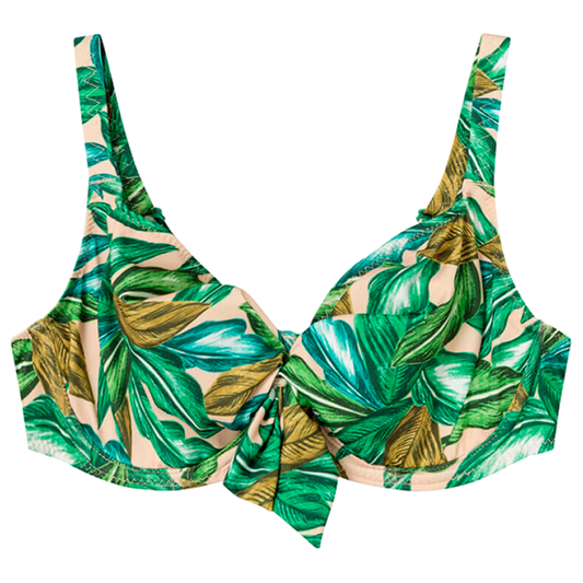 Bikinioverdel i Grøn mønstret fra Saltabad
