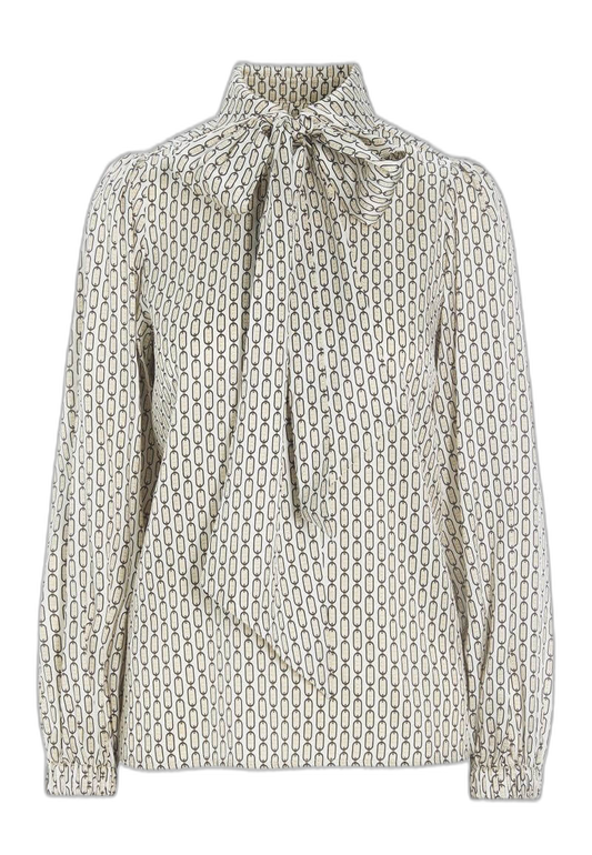 Bluse i Off-white mønstret fra Dea Kudibal