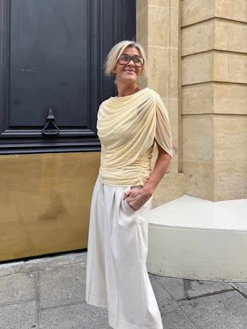 Lysegul tyllbluse - Lysegul tyllbluse