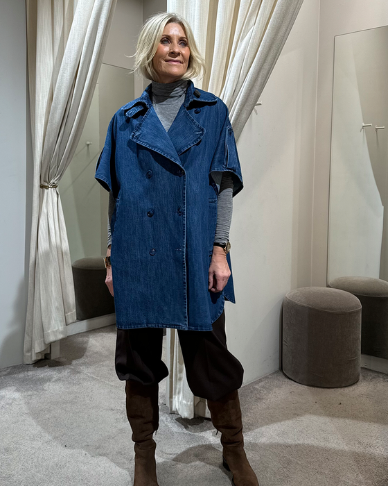 Oversize denim kappe - Oversize denim kappe
