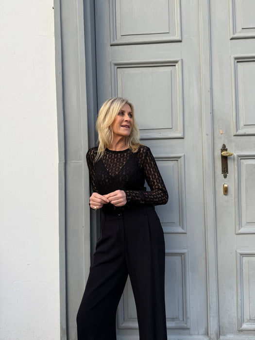 Sort blondebluse - Sort blondebluse