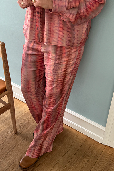 Printet Gustav sæt i rosa - Printet Gustav sæt i rosa