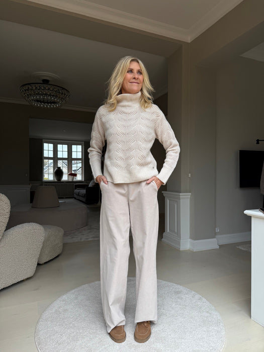 Off white bukser med bluse - Off white bukser med bluse