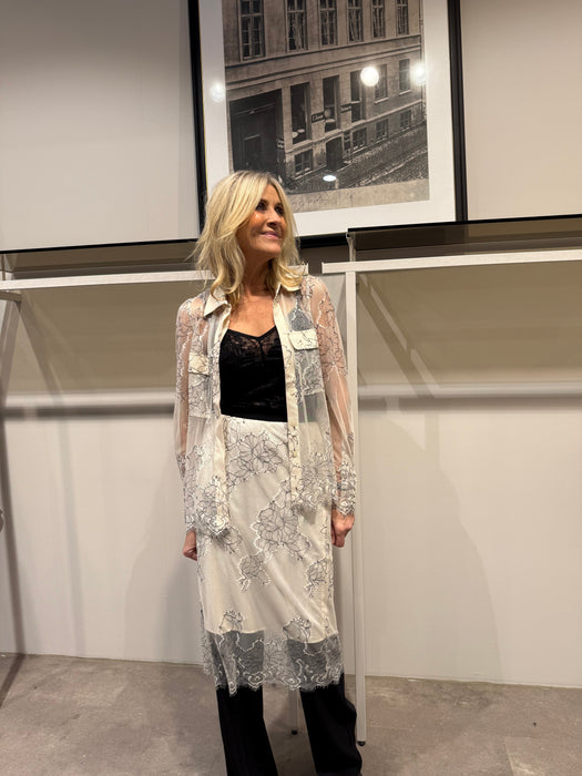 Hvidt blondesæt - Hvidt blondesæt