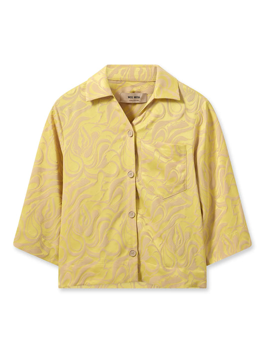 Shirt i Yellow pattern fra MOS MOSH