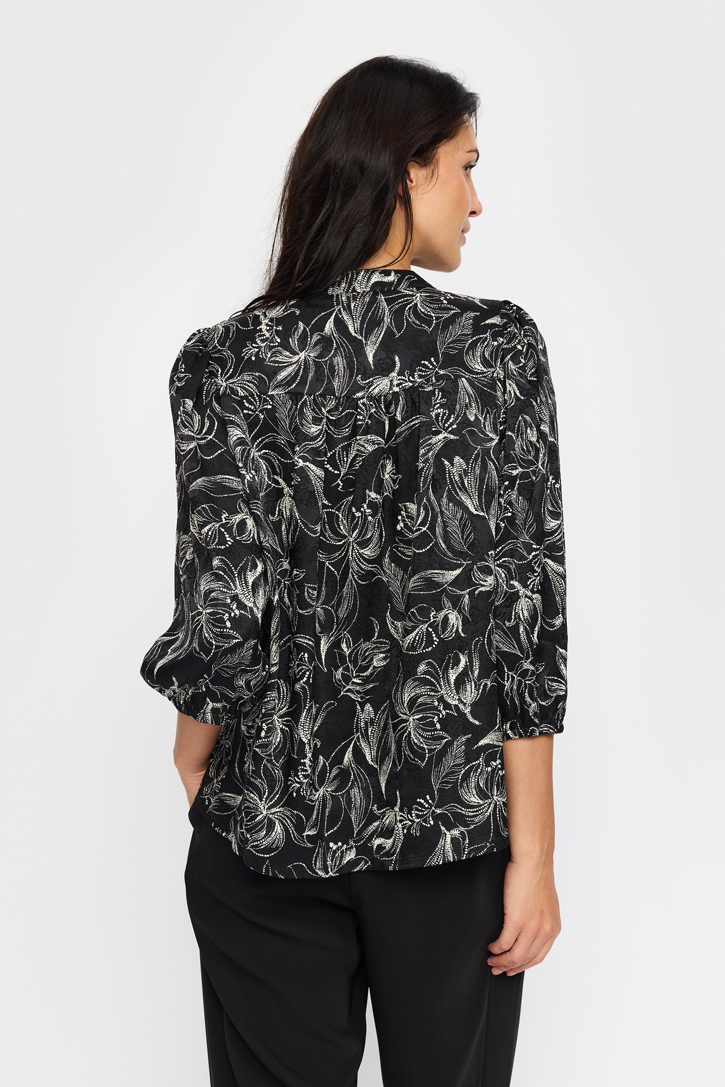 152964 | 2-Biz - Paola Sort mønstret