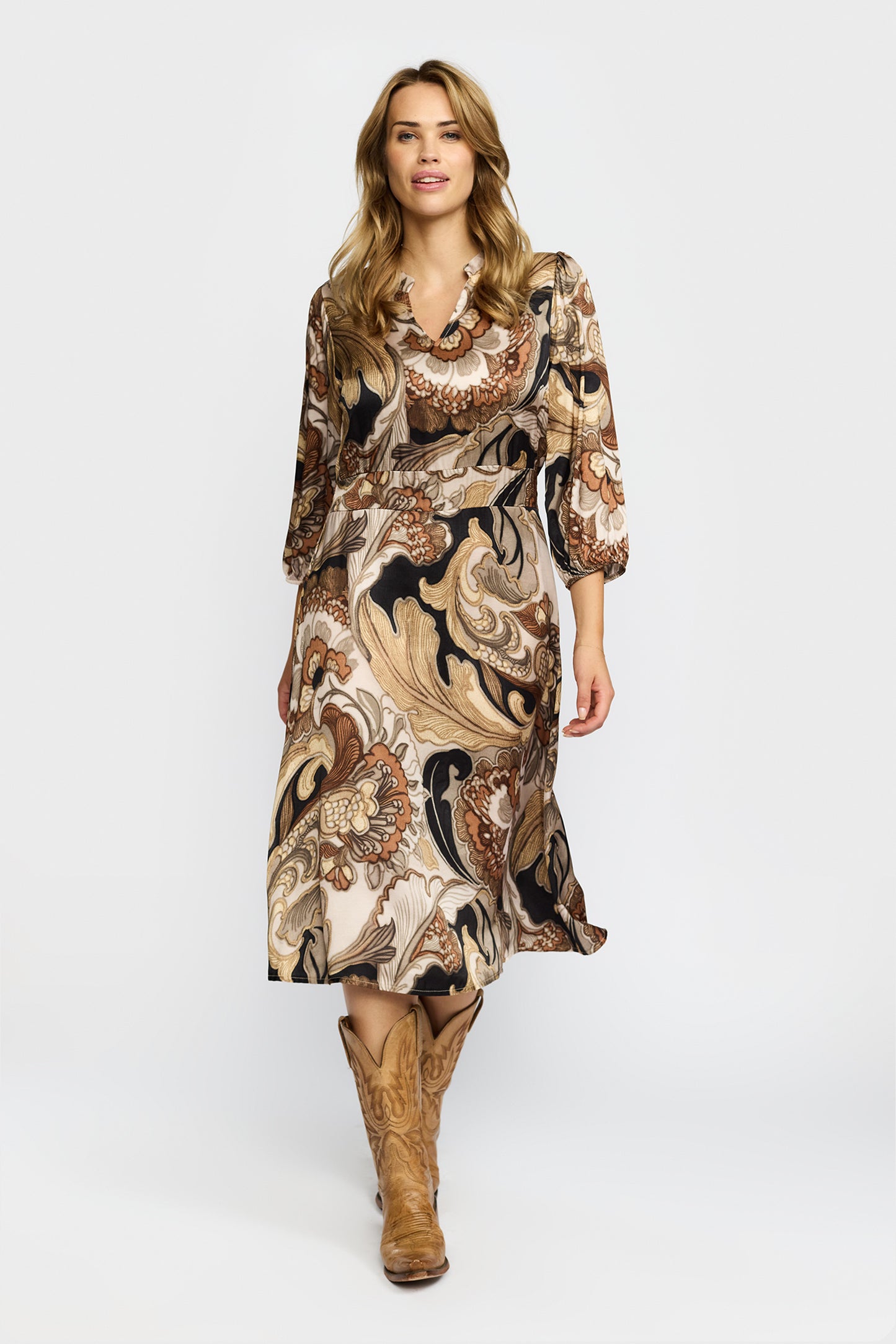 153256 | 2-Biz - Rosa Brun mønstret