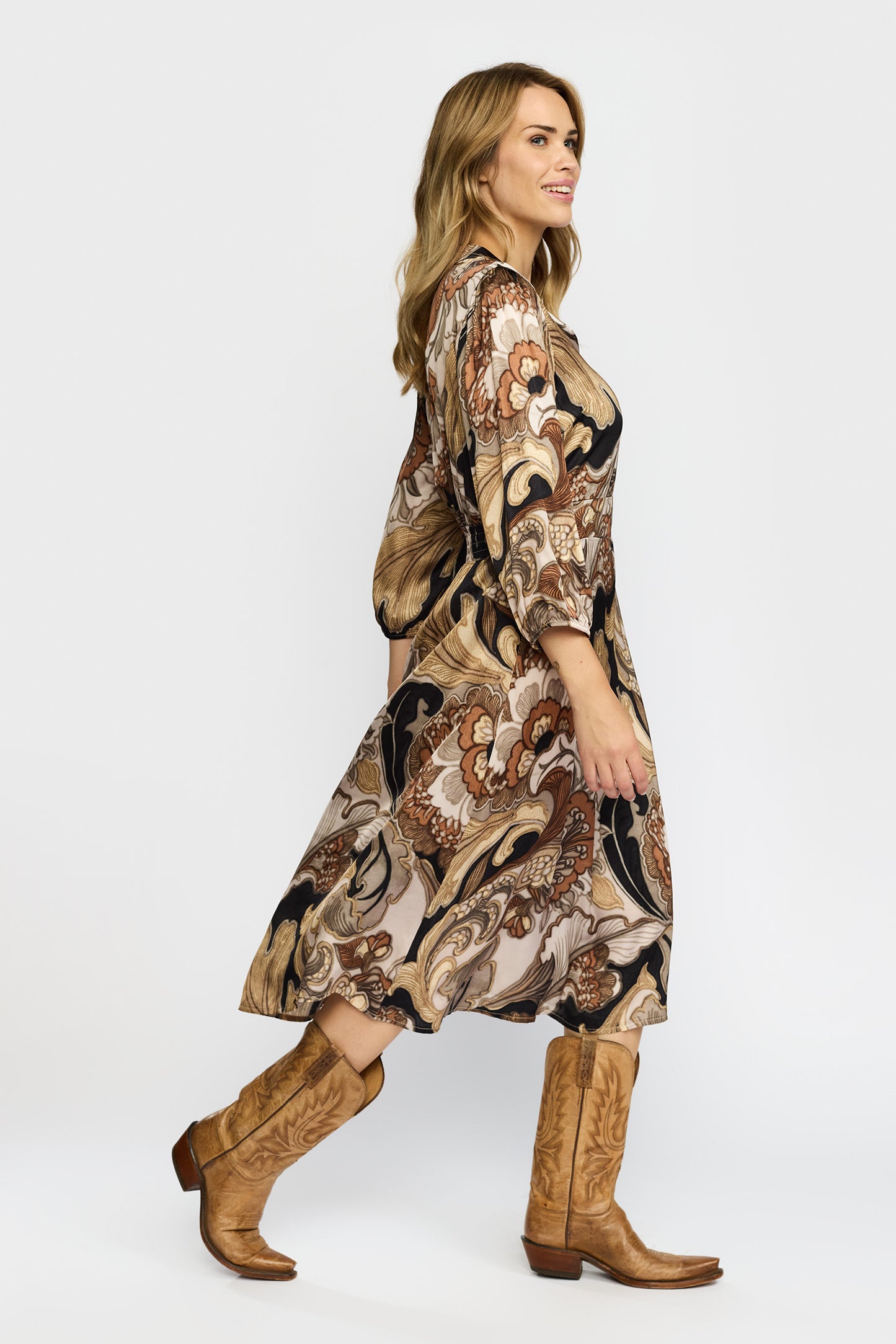 153256 | 2-Biz - Rosa Brun mønstret