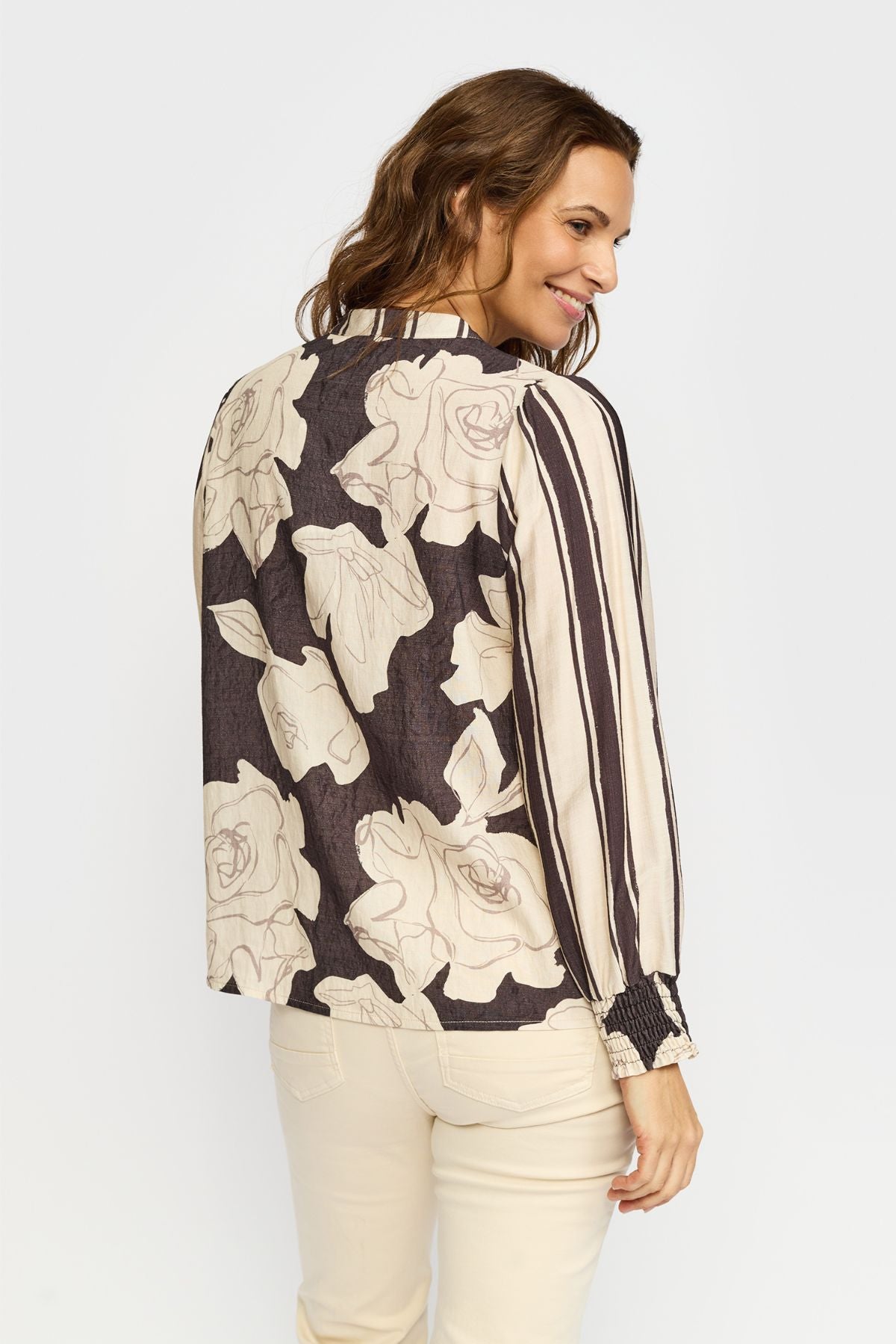 153496 | 2-Biz - Mava Brun mønstret