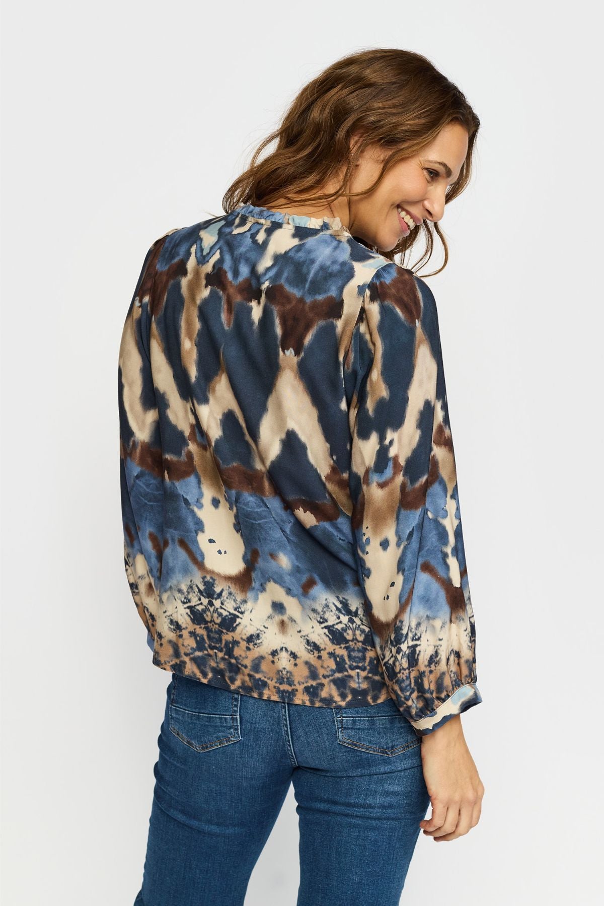 153497 | 2-Biz - Miri Blå mønstret