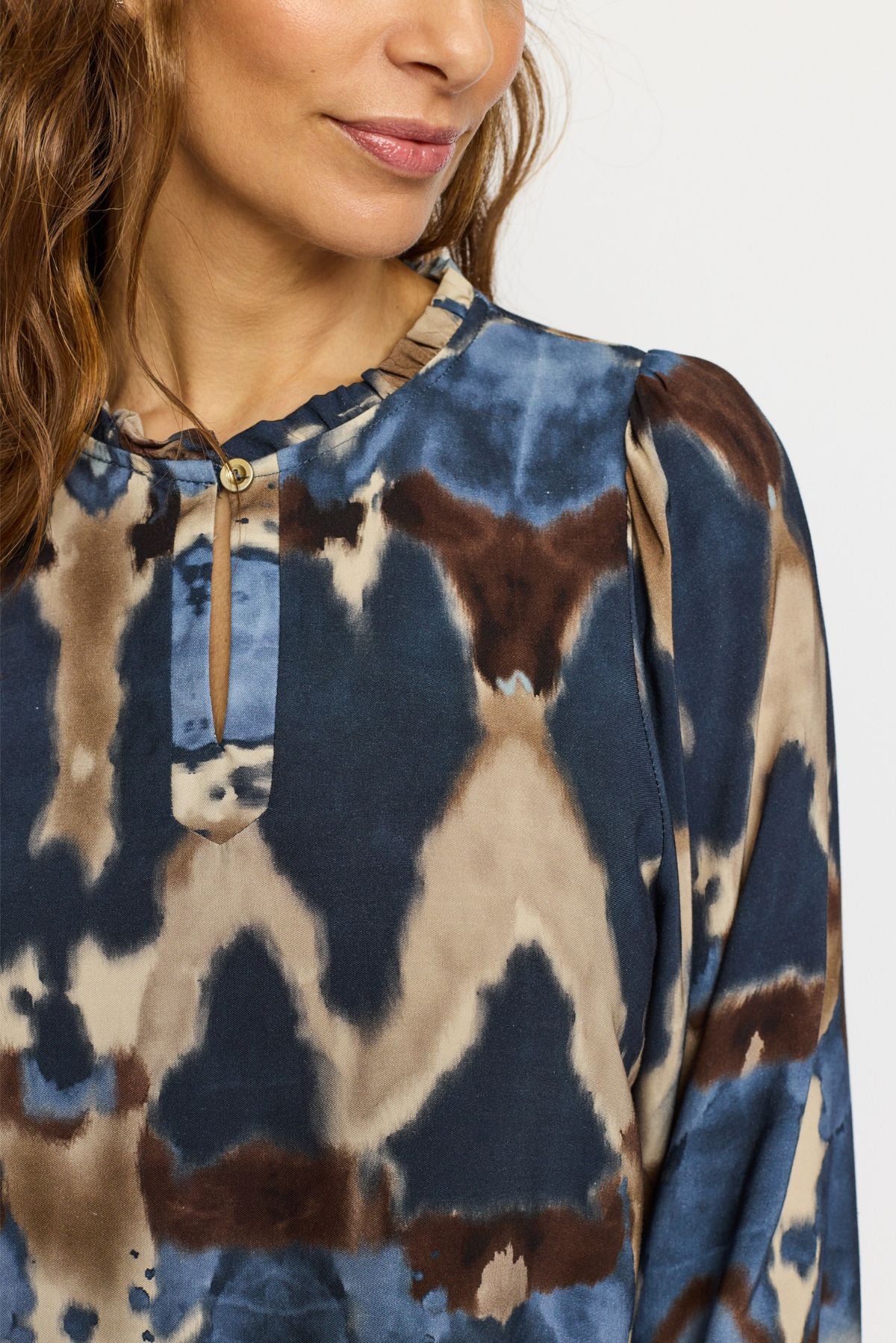 153497 | 2-Biz - Miri Blå mønstret