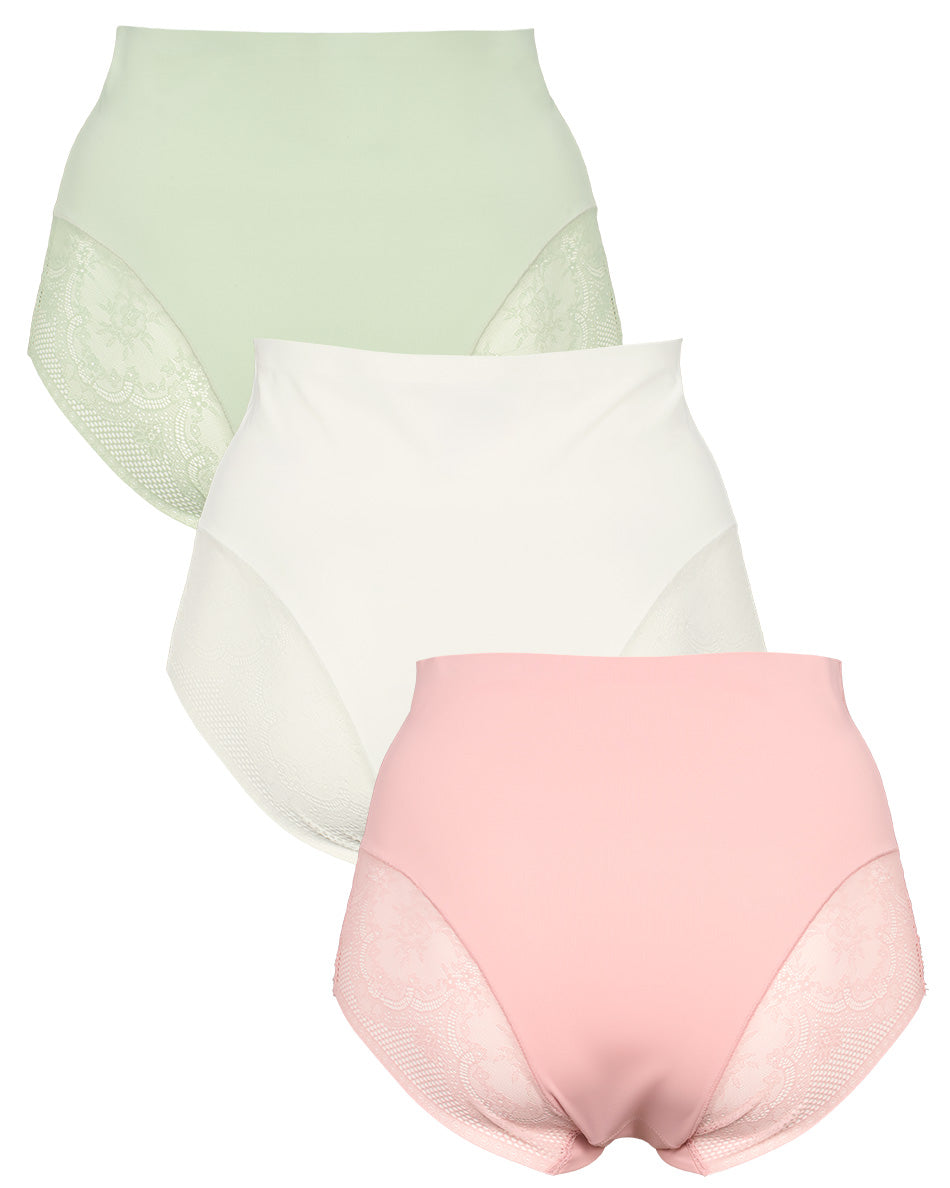 154103 | Missya - Seamless w Lace 3-Pack Lysegrøn