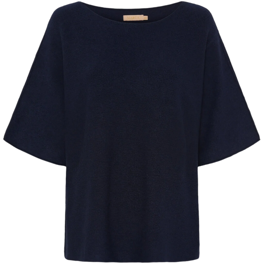 Striktrøje i Mørkeblå... fra Marta du Château