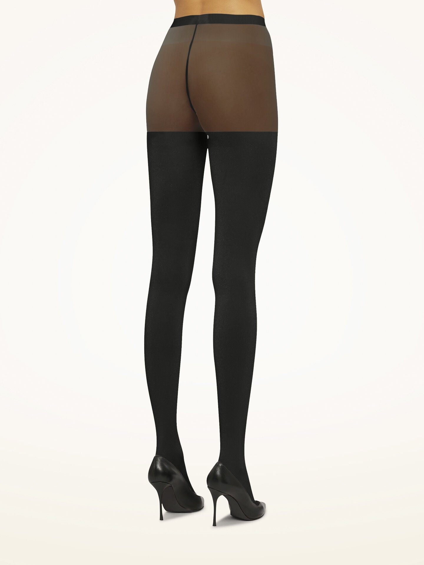 Wolford - Shiny Sheer Tights Black patterned