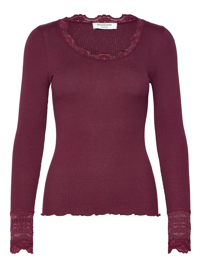 153239 | Rosemunde - Benita silk lace Bordeaux