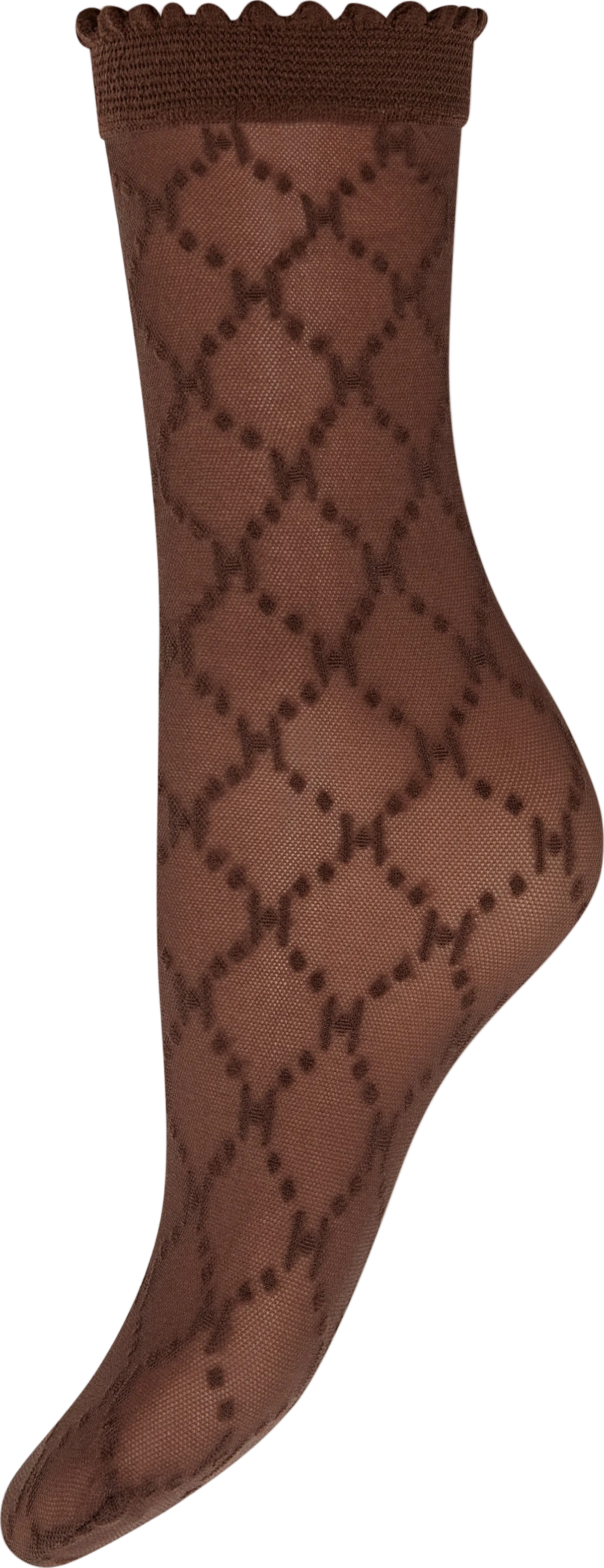 156306 | HYPE THE DETAIL - Socks Logo 25app Mørkebrun