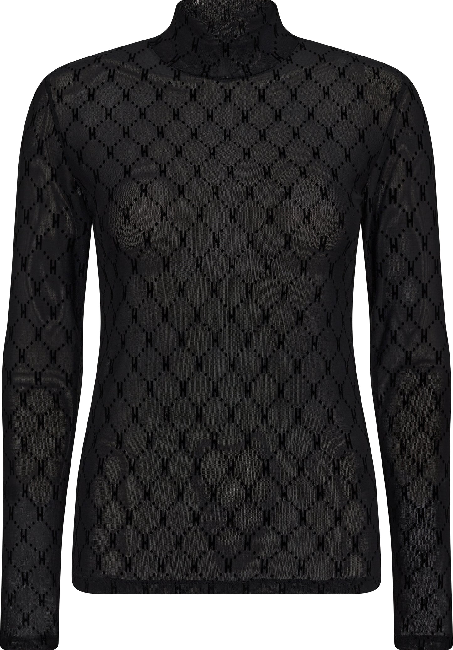 149611 | HYPE THE DETAIL - Mesh Turtle neck Sort