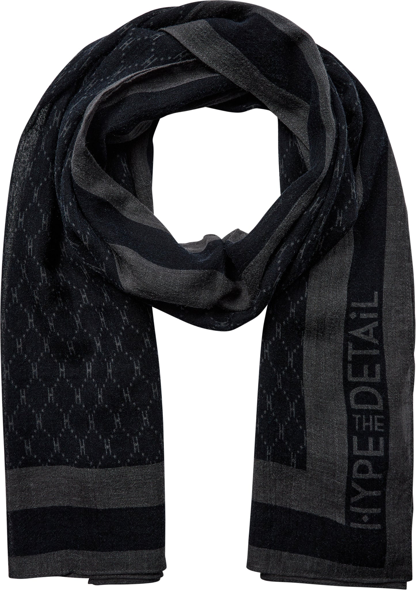 149053 | HYPE THE DETAIL - Scarf w/Logo Grå mønstret