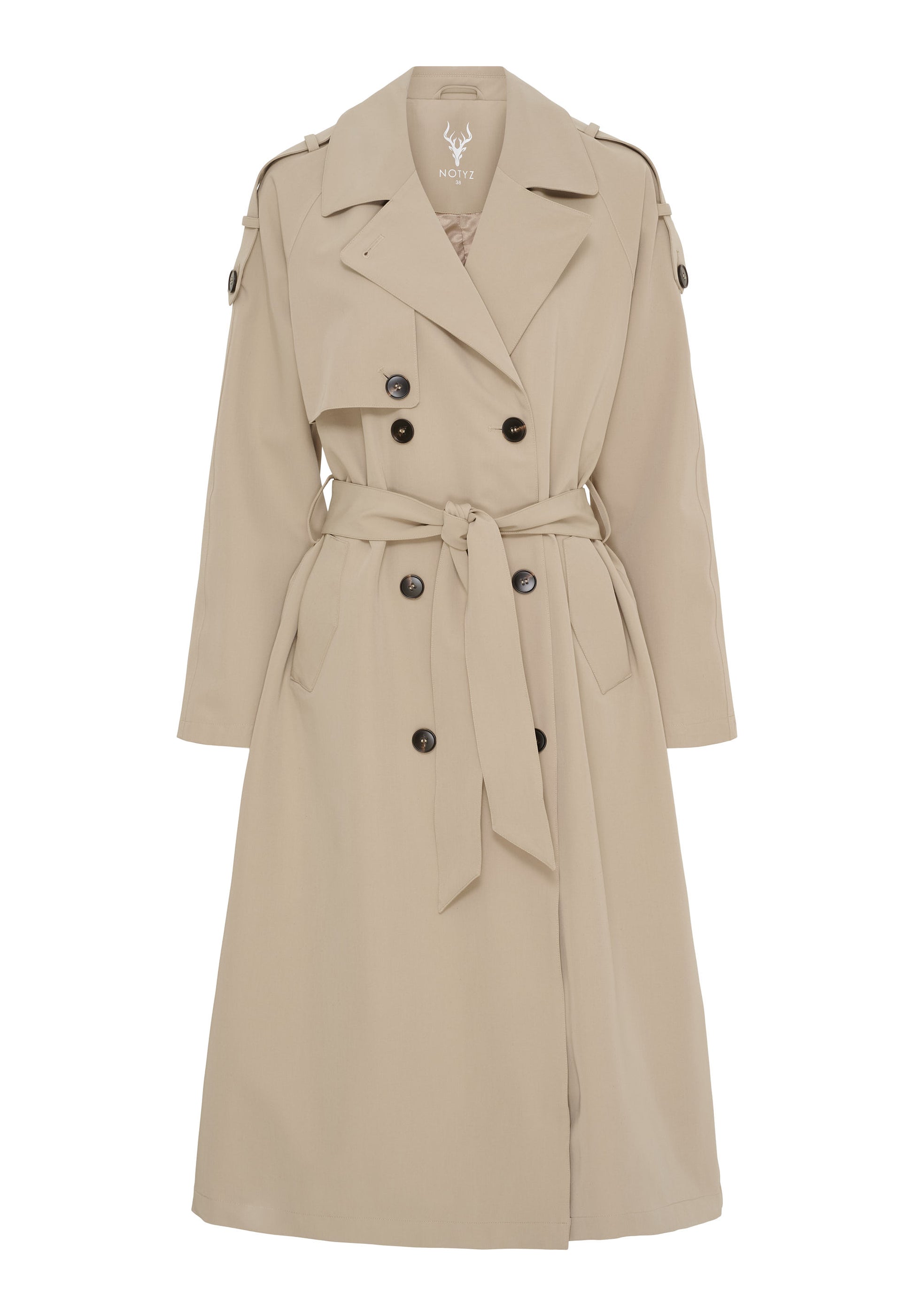 154005 | NOTYZ - Rain Trenchcoat Sand