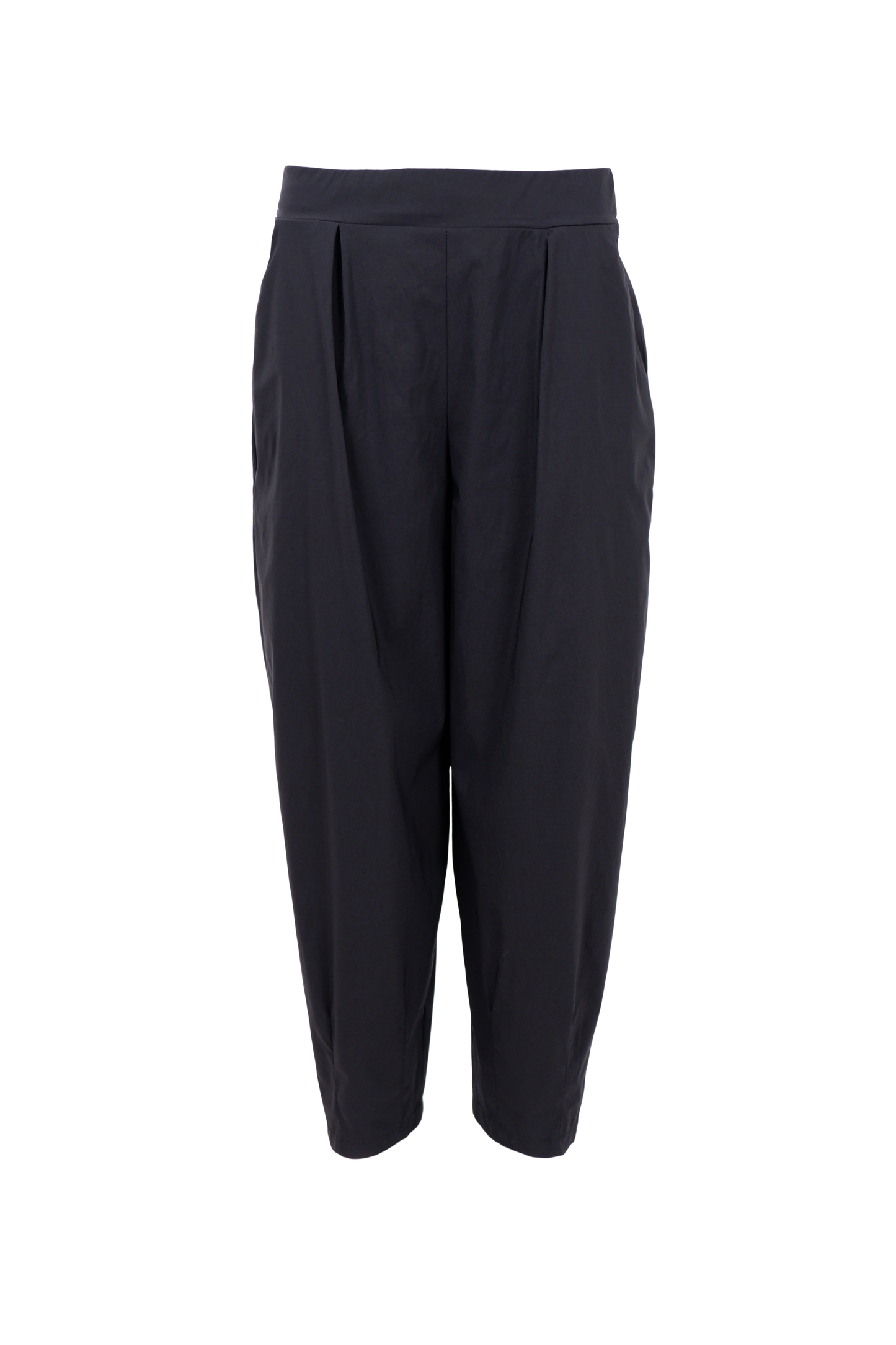 Sorte barrel bukser der går ind ved benene fra Black Colour