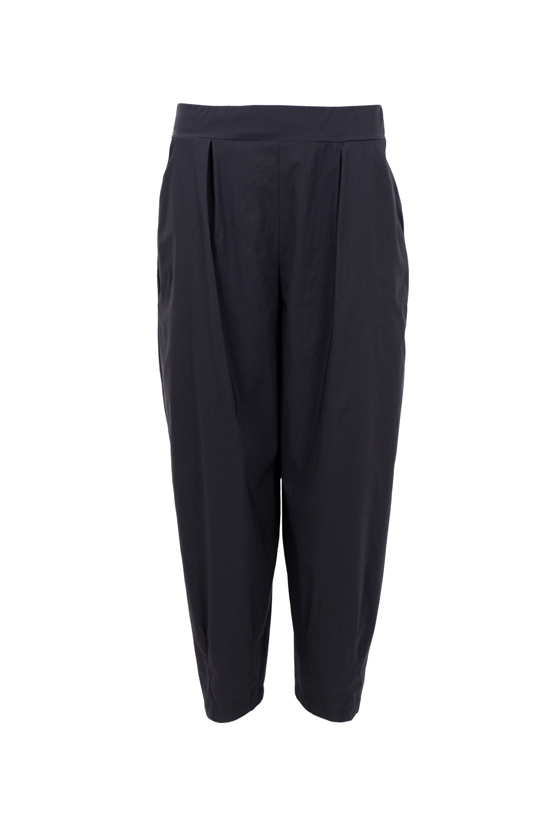 Sorte barrel bukser der går ind ved benene fra Black Colour