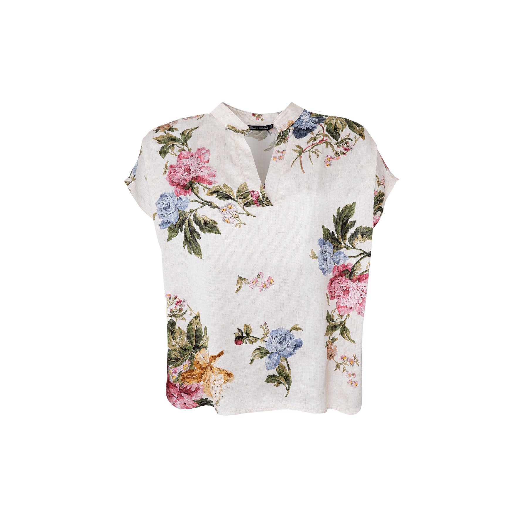 155225 | Black Colour - Zalina Off white mønstret