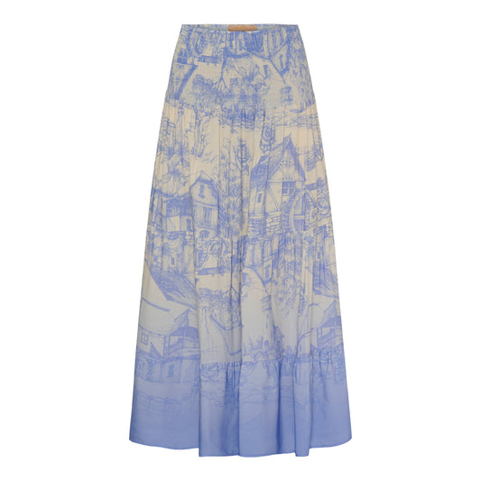 Skirt i Blue pattern fra Marta du Château
