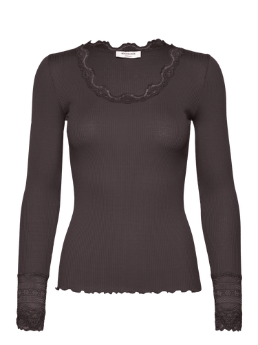 152069 | Rosemunde - Silk T-shirt Mørkebrun