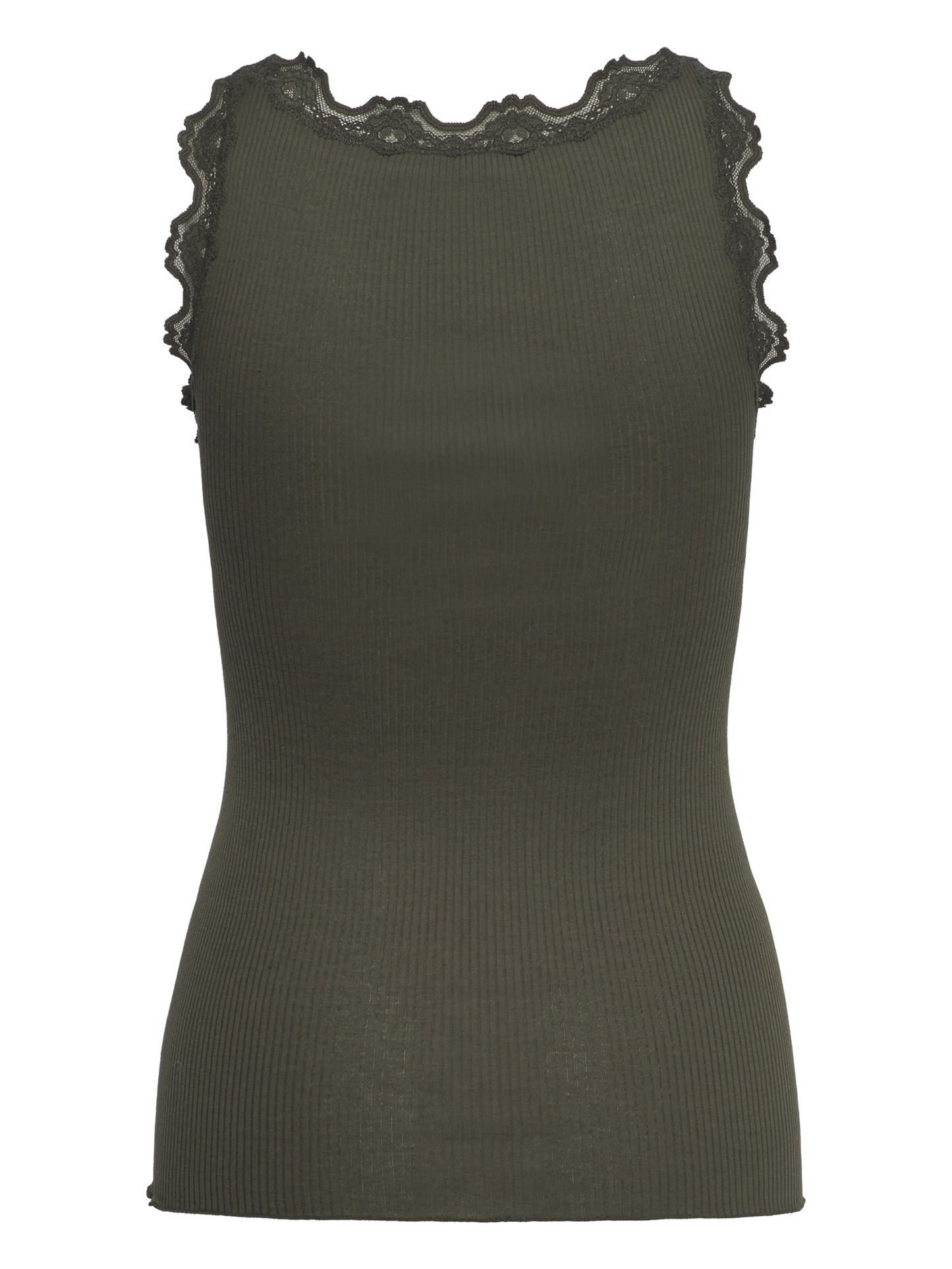 Army grøn Rosemunde top - bagsiden