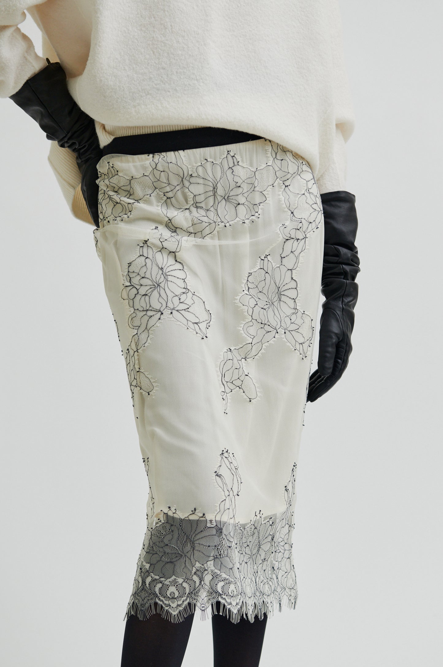 153253 | SECOND FEMALE - Wila Off white mønstret