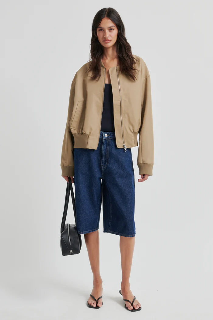 153970 | SECOND FEMALE - Columbo Denim Shorts Mørk denim