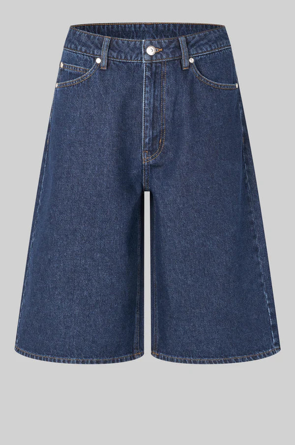 153970 | SECOND FEMALE - Columbo Denim Shorts Mørk denim