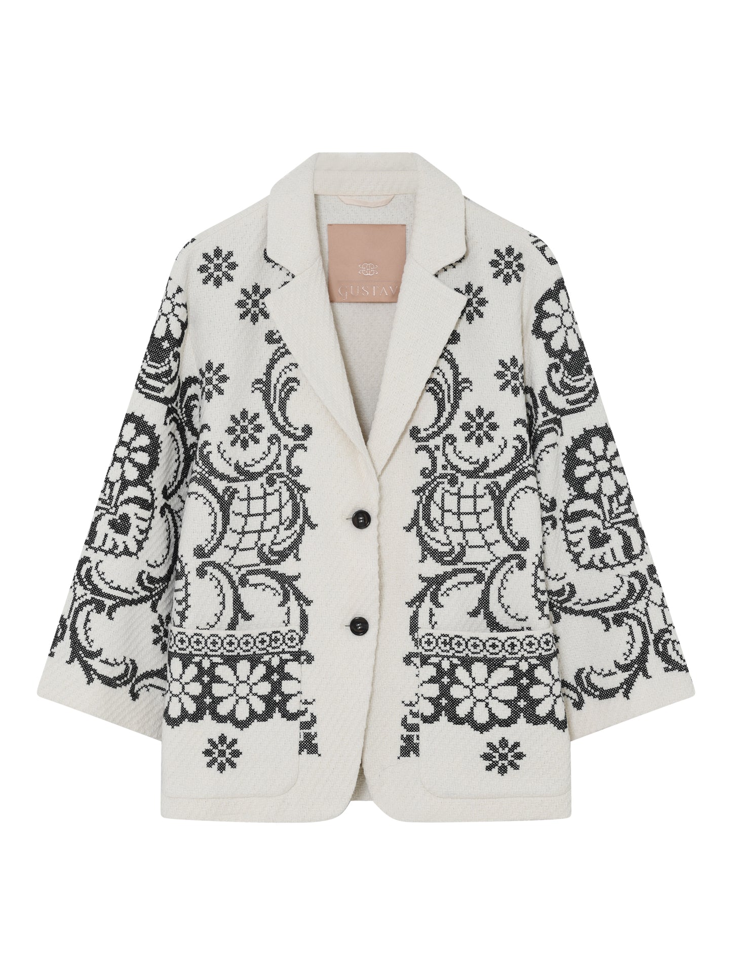 155517 | Gustav - Sarah Off white mønstret