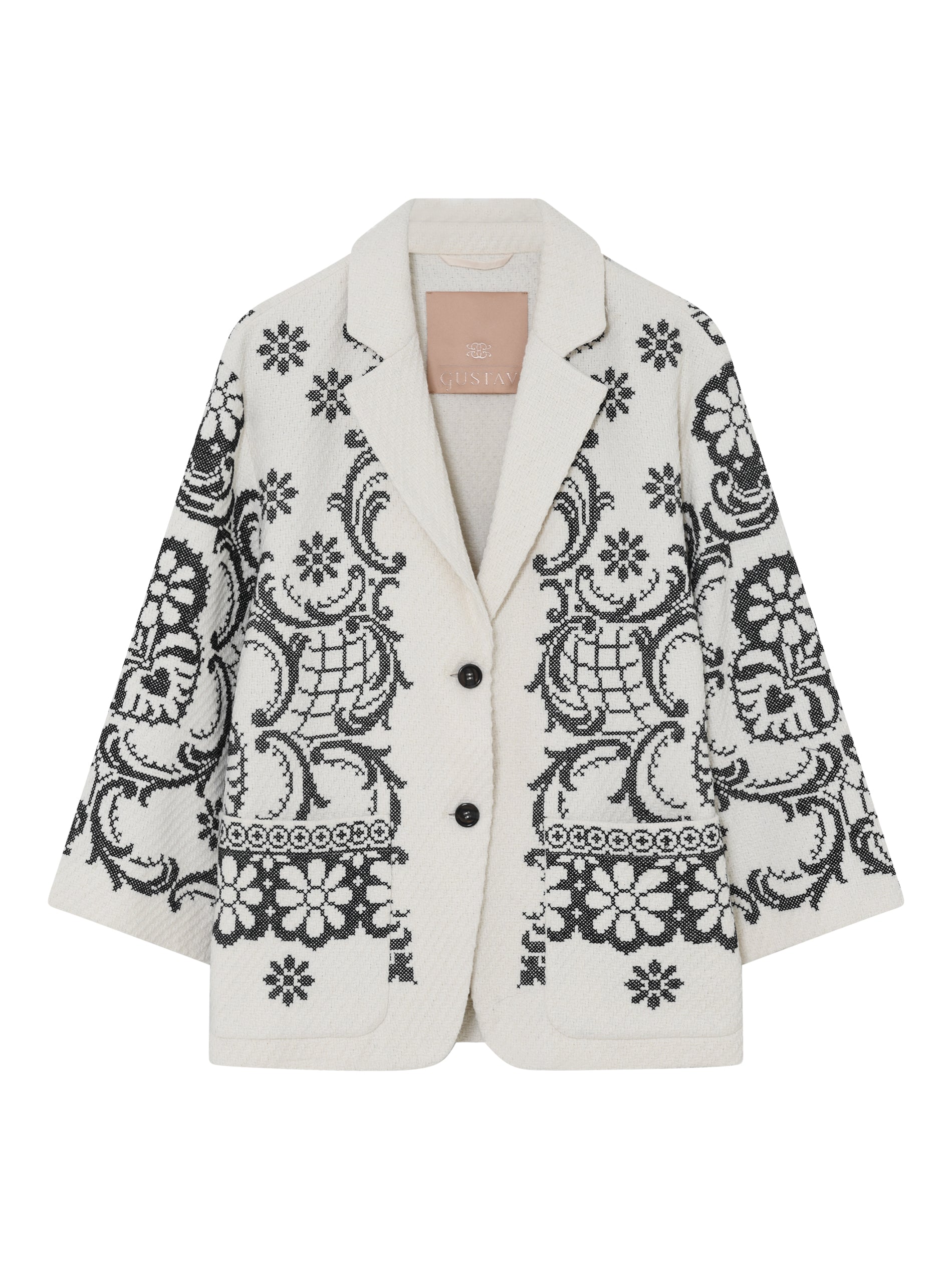 155517 | Gustav - Sarah Off white mønstret