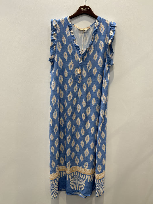 Kjole i Blå mønstret fra Marta du Château