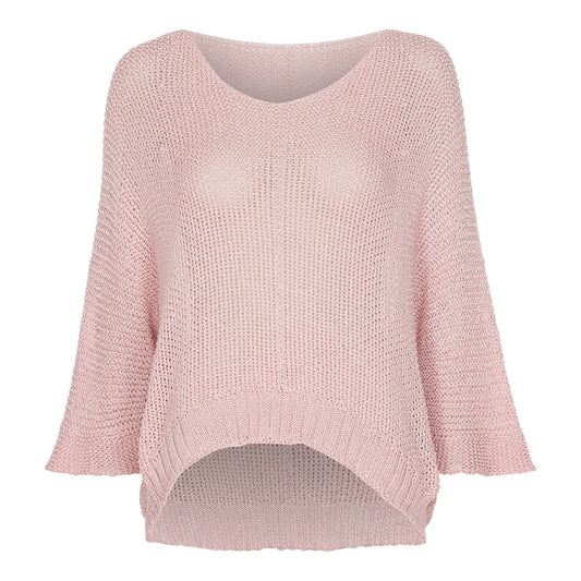 Knitted sweater i Pink fra Marta du Château