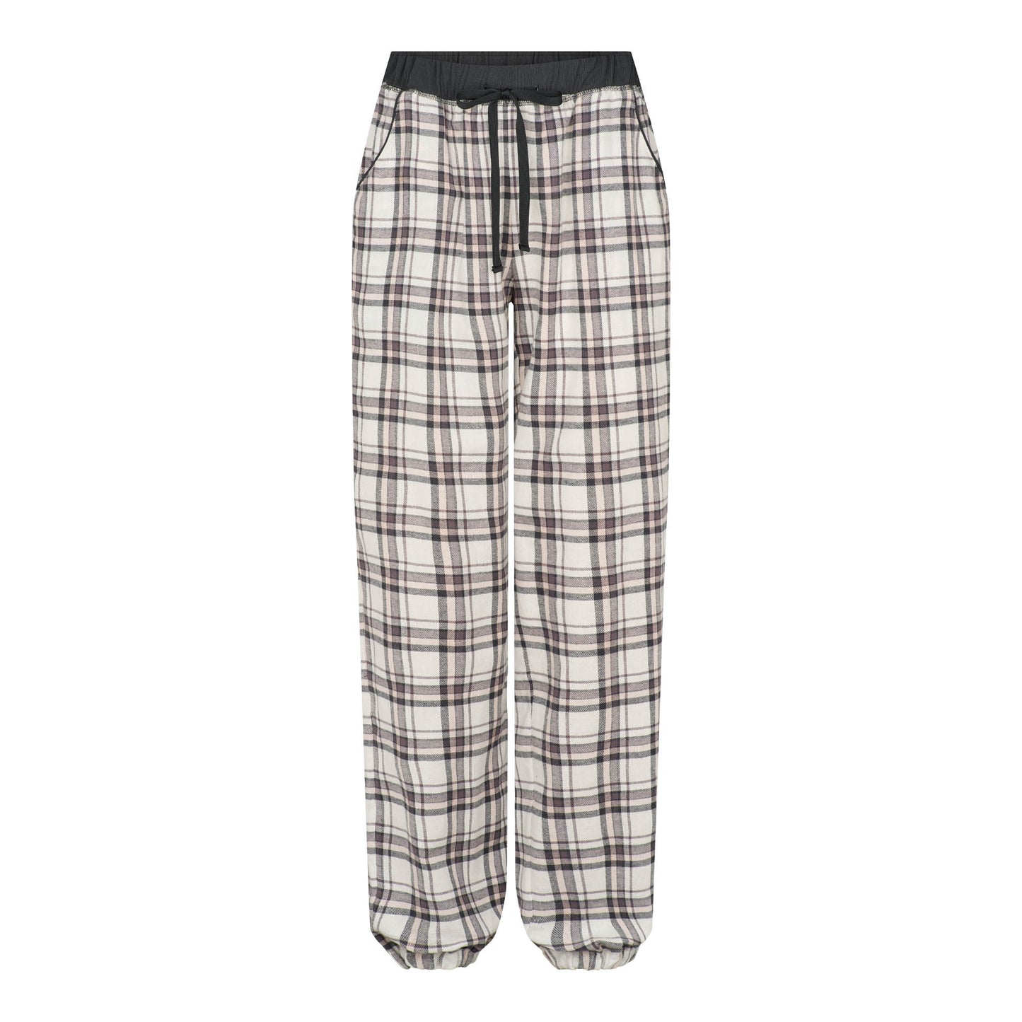 149814 | Lady Avenue - Cotton Flannel Pyjamas Mørkegrå