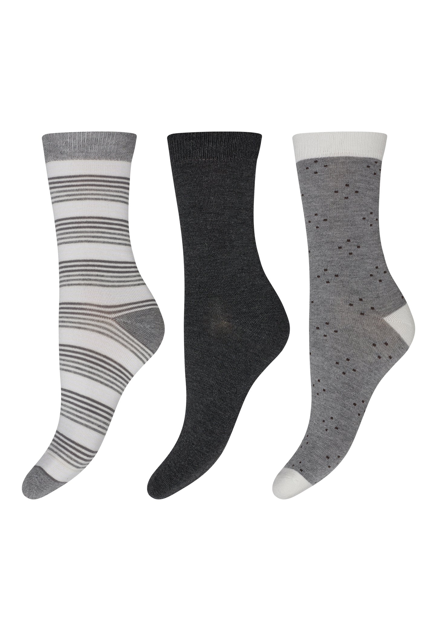 Decoy - Ankle 3-pack Gray patterned