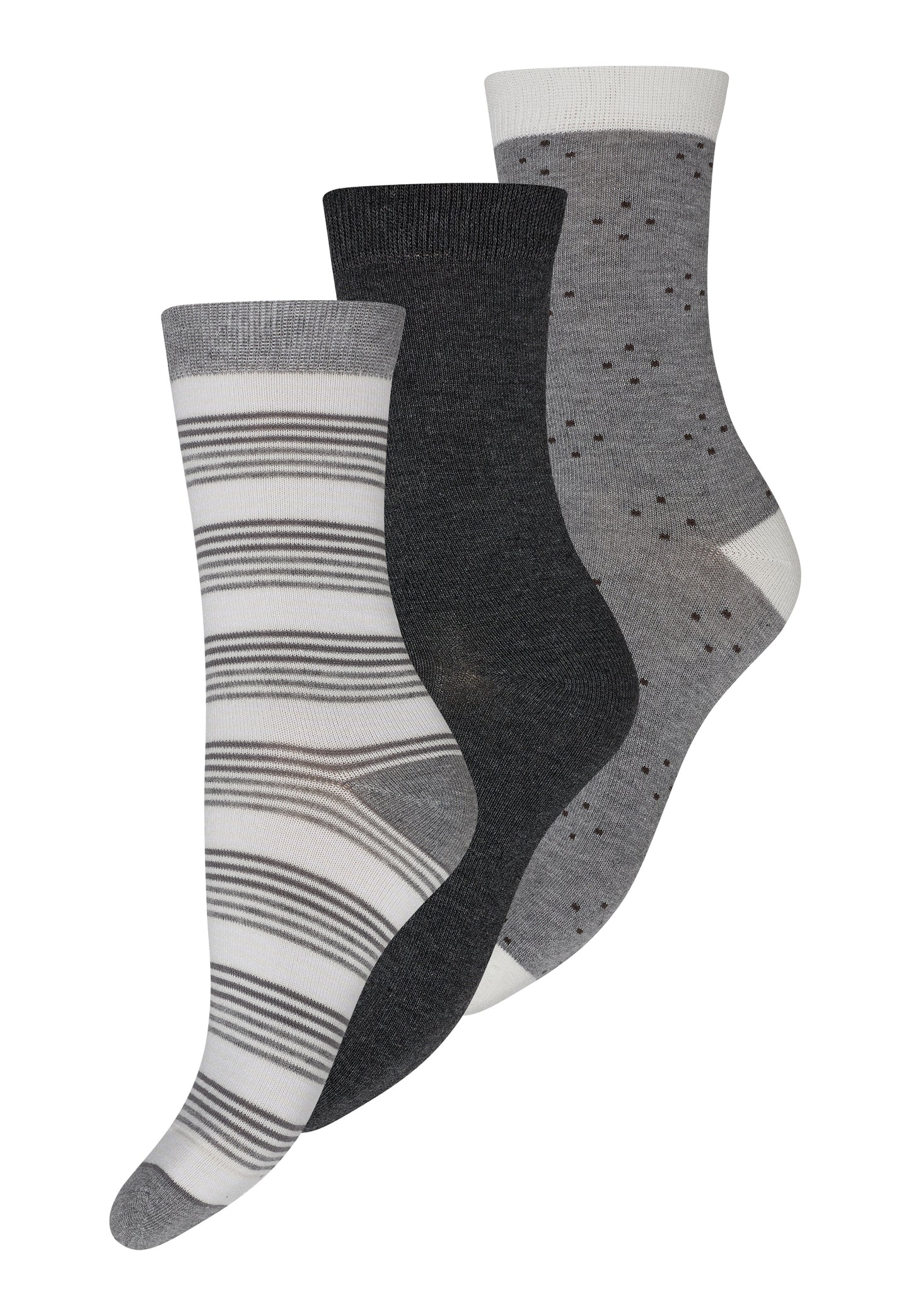 Decoy - Ankle 3-pack Gray patterned