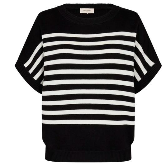 Knitted sweater i Black. fra Freequent