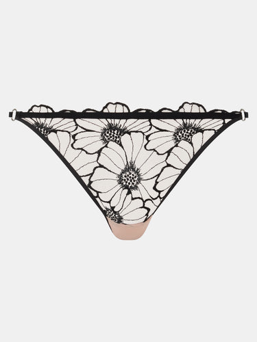 153829 | Chantelle EasyFeel - Lush Black/Soft Pink Sort mønstret