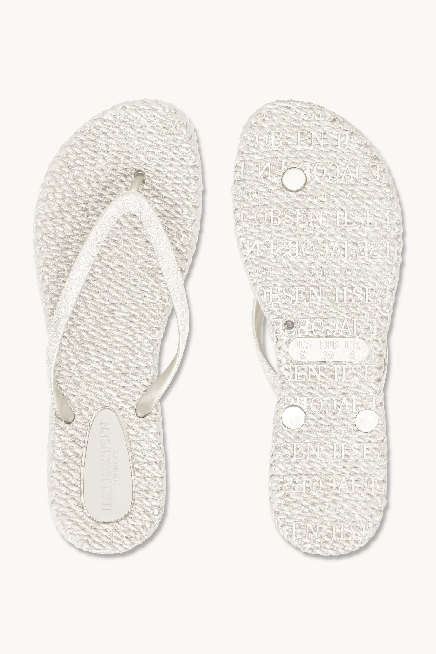 155216 | Ilse Jacobsen - Flip Flops Whit Glitter Off white