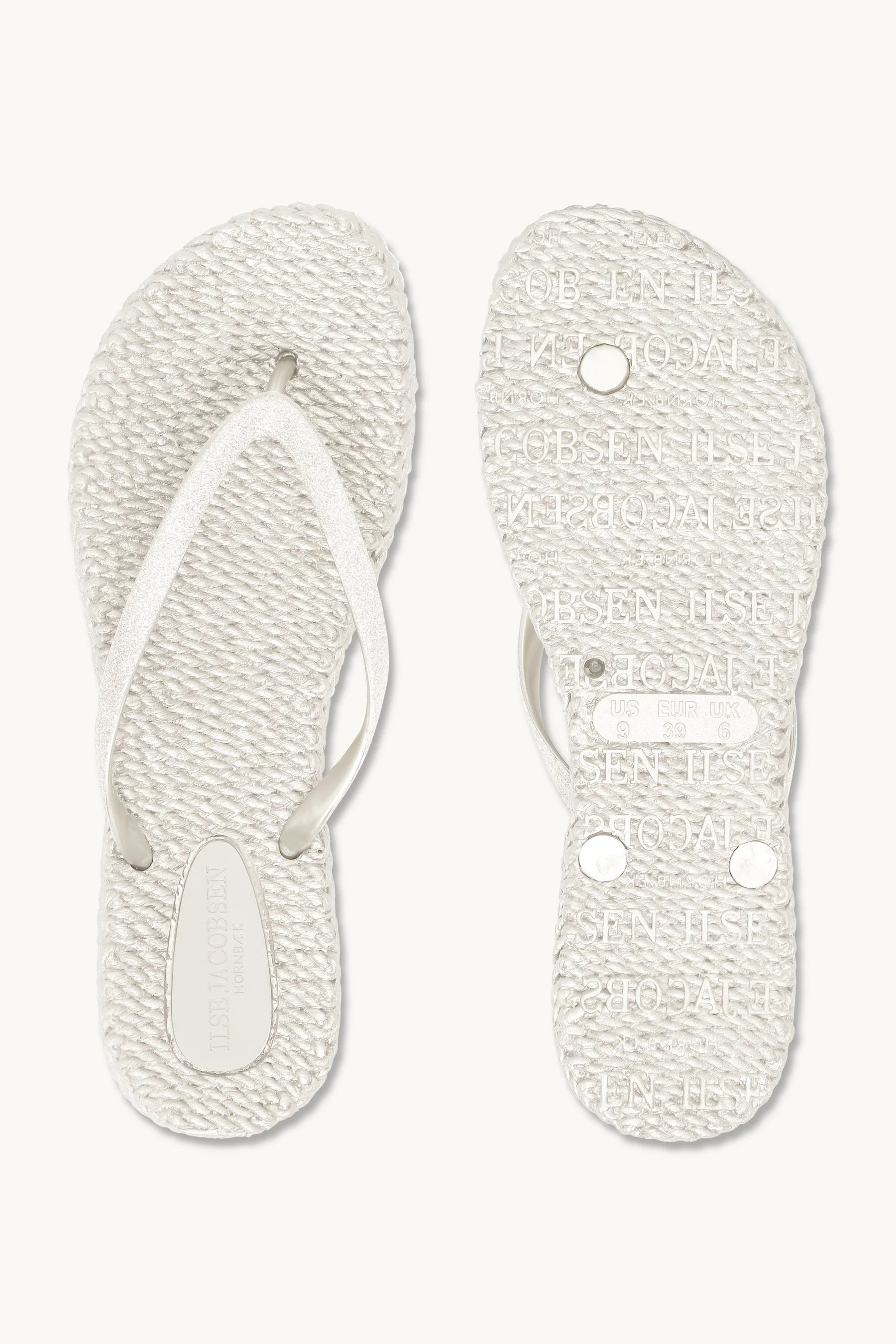 155216 | Ilse Jacobsen - Flip Flops Whit Glitter Off white