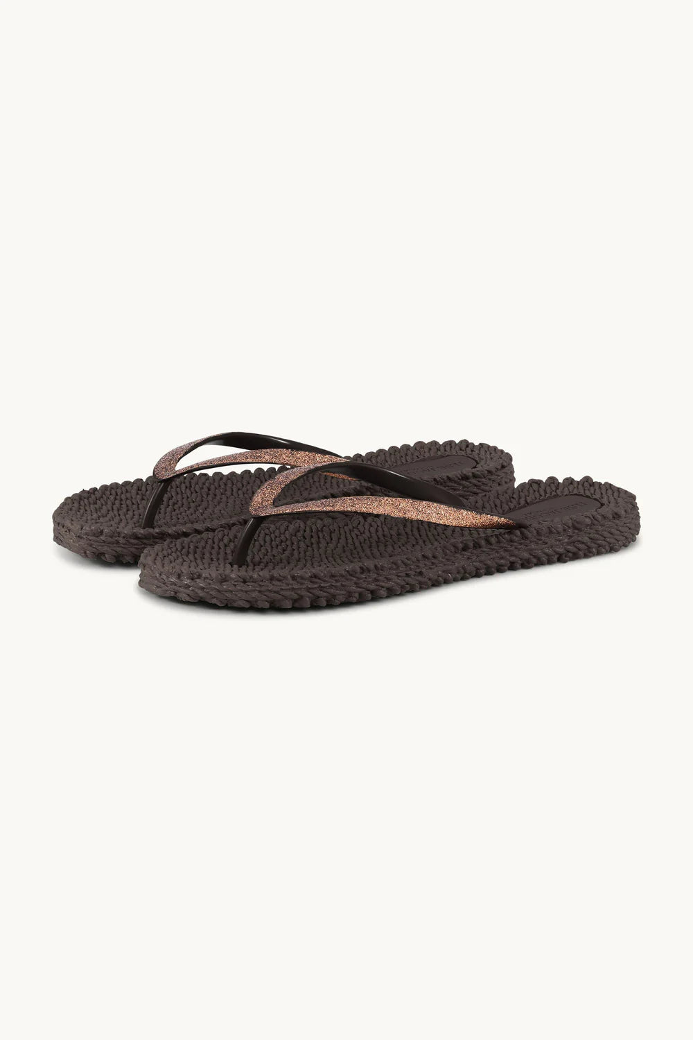 155215 | Ilse Jacobsen - Flip Flops With Glitter Mørkebrun