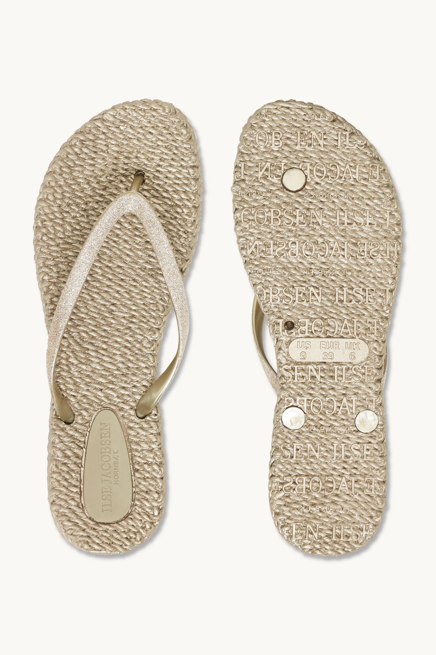 155221 | Ilse Jacobsen - Flip Flops With Glitter Guld