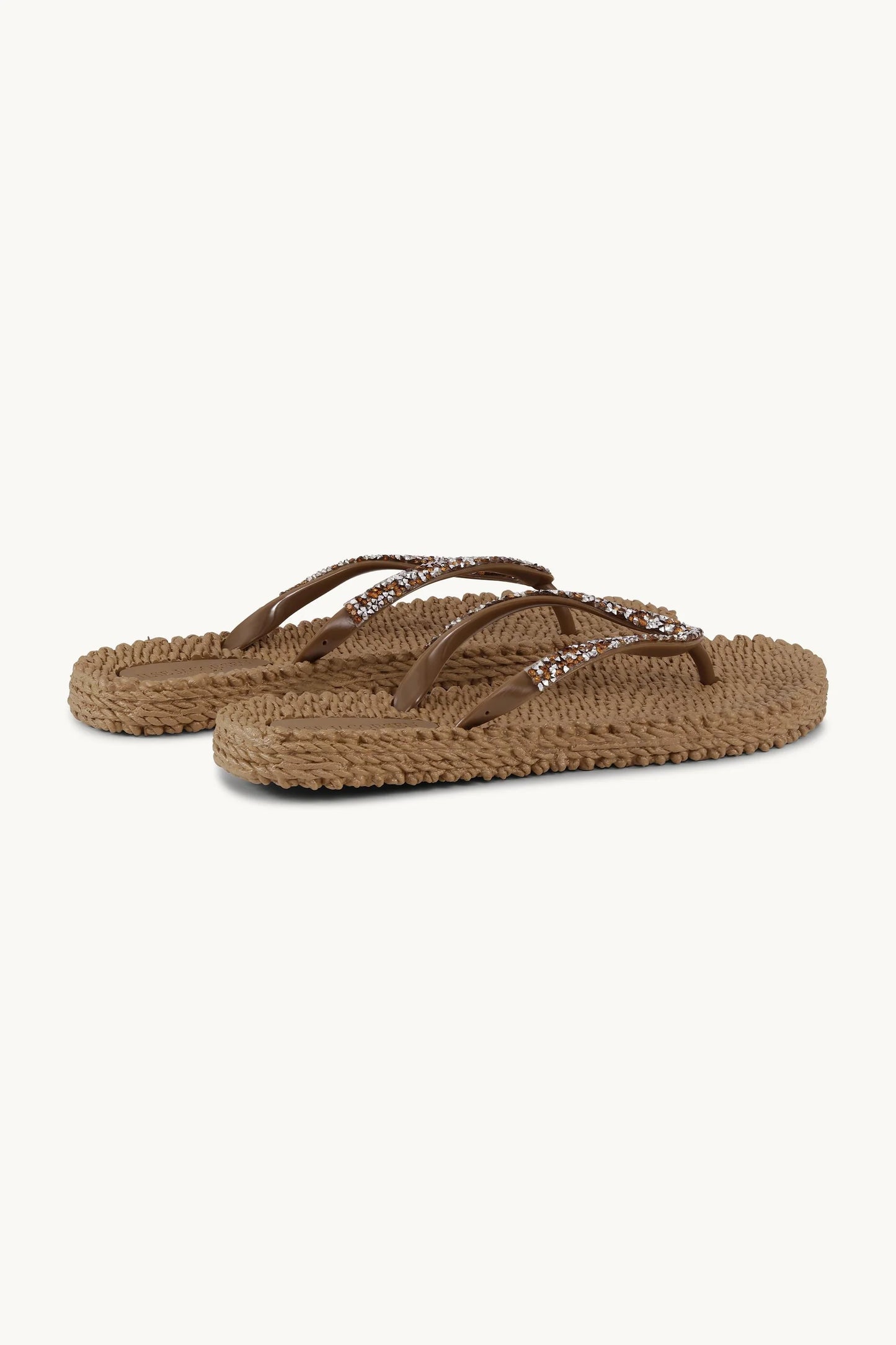 155222 | Ilse Jacobsen - Flip Flops With Rhinestones Brun