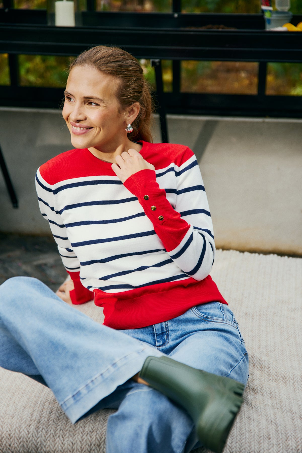 153944 | Freequent - Katie Rød mønstret